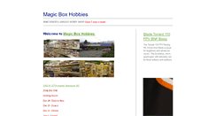Desktop Screenshot of magicboxhobbies.net